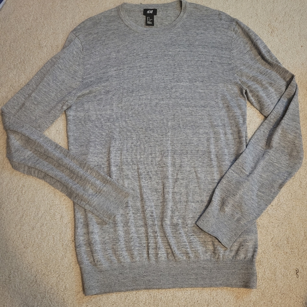 H&M men's gray sweater small - Picture 1 of 7
